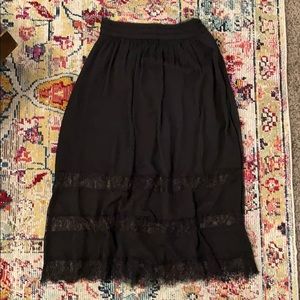 Lace maxi skirt